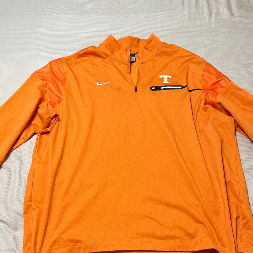 Nike Orange Quarter-Zip Pullover